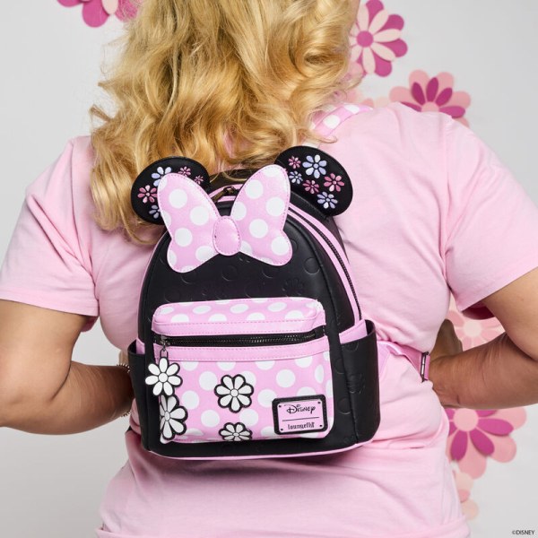 Minnie Muis Floral Rock The Dots Mini Rugzak - DISNEY LOUNGEFLY