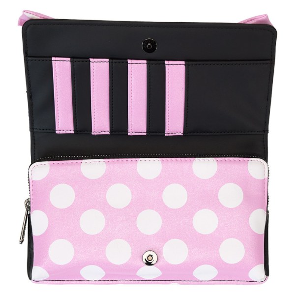 Minnie Muis Floral Rock The Dots Clutch Schoudedtas - DISNEY LOUNGEFLY