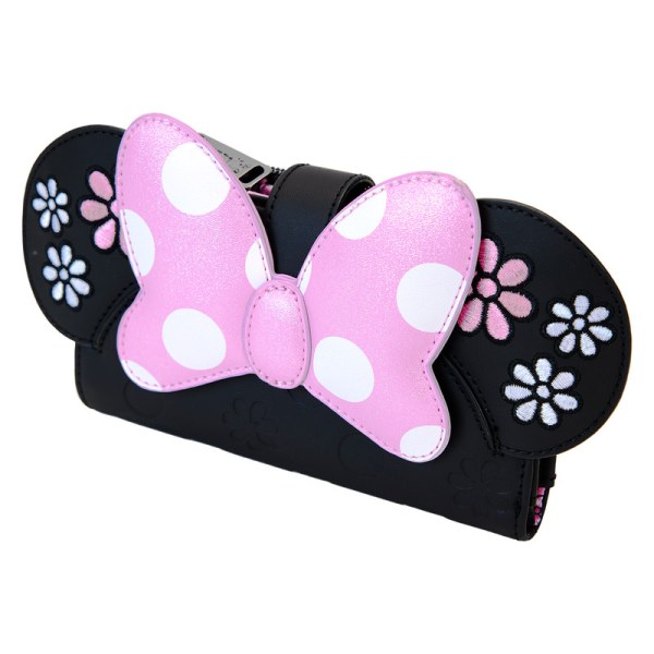 Minnie Muis Floral Rock The Dots Flap Portemonnee - DISNEY LOUNGEFLY