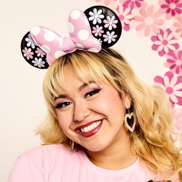 Minnie Muis Floral Rock The Dots Oor Haarband - DISNEY LOUNGEFLY