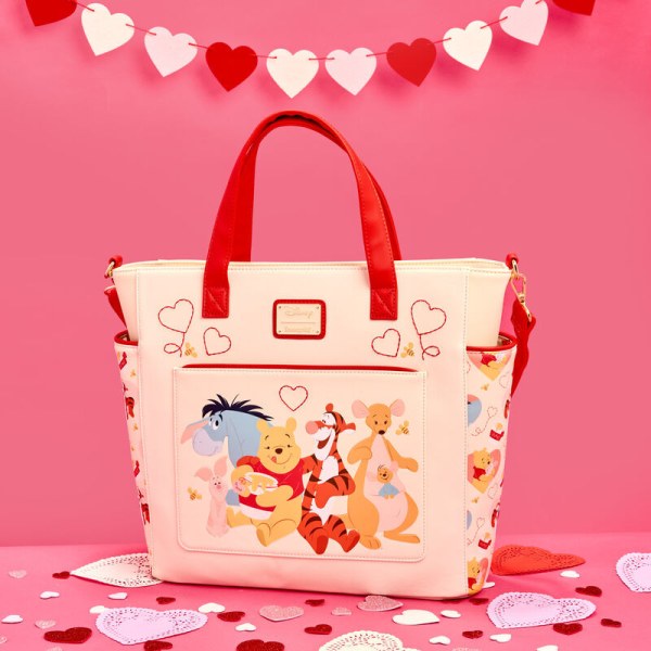Winnie De Poeh & Friends Hearts Convertible Rugzak & Shopper - DISNEY LOUNGEFLY