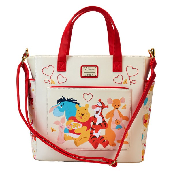 Winnie De Poeh & Friends Hearts Convertible Rugzak & Shopper - DISNEY LOUNGEFLY
