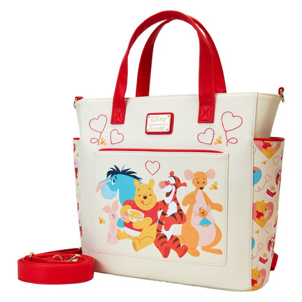 Winnie De Poeh & Friends Hearts Convertible Rugzak & Shopper - DISNEY LOUNGEFLY