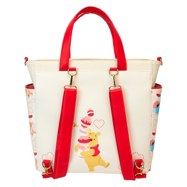 Winnie De Poeh & Friends Hearts Convertible Rugzak & Shopper - DISNEY LOUNGEFLY
