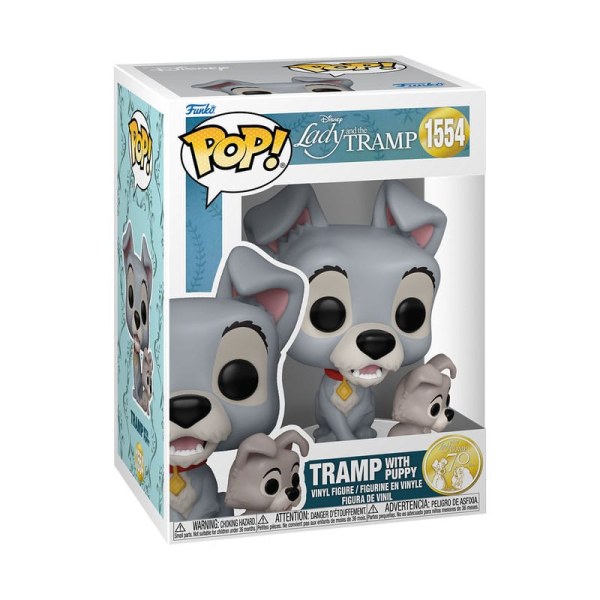 FUNKO POP! 1554 Vagebond met puppy - Disney Lady en de Vagebond