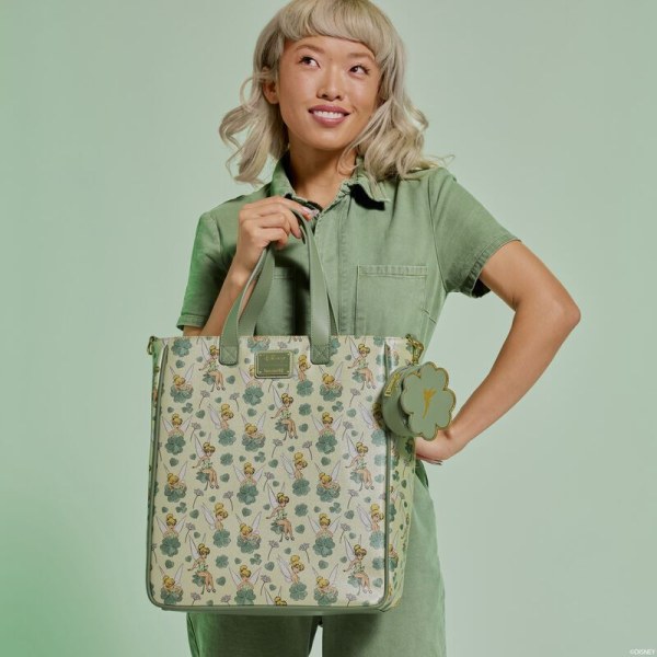 Bladklaver Shopper Met Muntenzak - DISNEY LOUNGEFLY Tinkerbell 4
