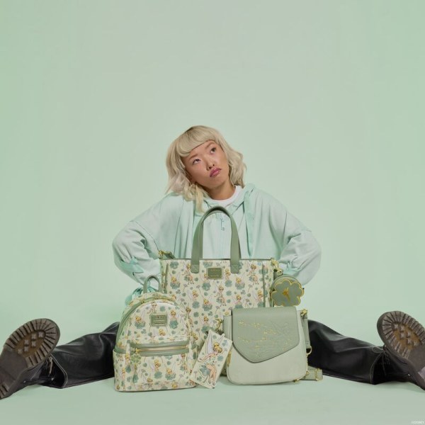 Bladklaver Shopper Met Muntenzak - DISNEY LOUNGEFLY Tinkerbell 4