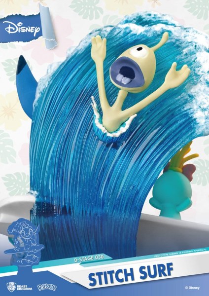 Disney Summer Series PVC diorama D-Stage Stitch Surf 15 cm