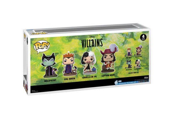 Disney Villains pack 4 POP figuren! Films Vinyl Villains (GW)(EMEA) 9 cm