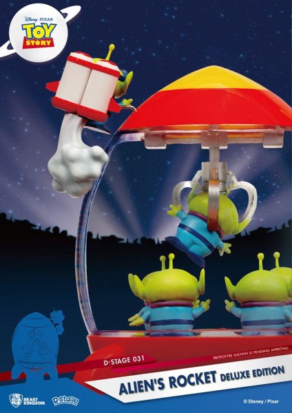 Toy Story diorama PVC D-Stage Alien's Rocket Deluxe Editie 15 cm