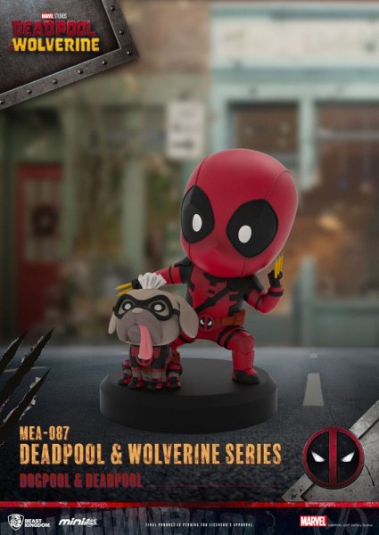 Deadpool 3 figuren Deadpool & Wolverine Series Mini Ei Aanval Set 8 cm