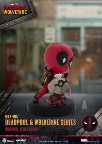 Deadpool 3 figuren Deadpool & Wolverine Series Mini Ei Aanval Set 8 cm