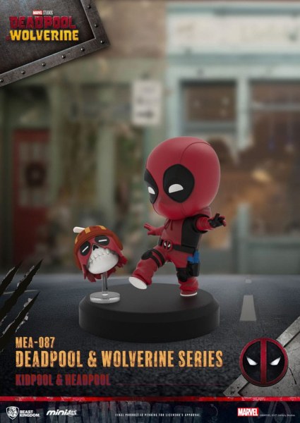 Deadpool 3 figuren Deadpool & Wolverine Series Mini Ei Aanval Set 8 cm