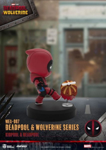 Deadpool 3 figuren Deadpool & Wolverine Series Mini Ei Aanval Set 8 cm