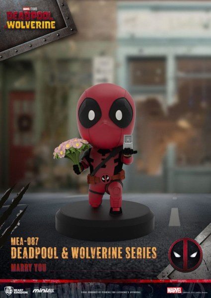 Deadpool 3 figuren Deadpool & Wolverine Series Mini Ei Aanval Set 8 cm
