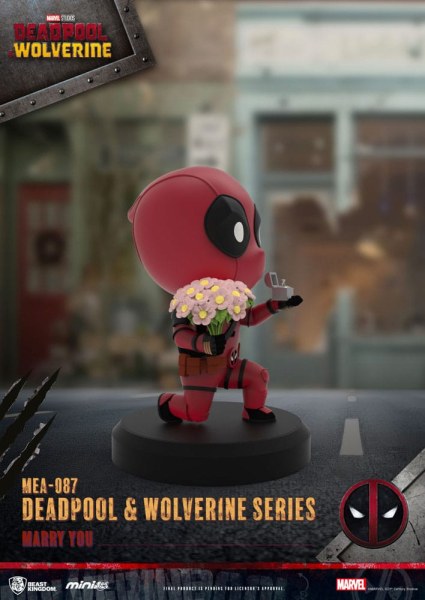 Deadpool 3 figuren Deadpool & Wolverine Series Mini Ei Aanval Set 8 cm