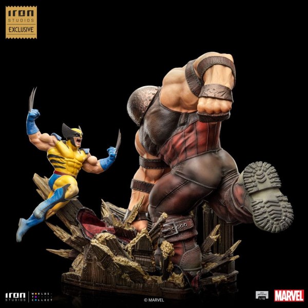 Marvel beeldje 1/10 BDS Art Scale Wolverine vs Juggernaut heo EU Exclusief 30 cm