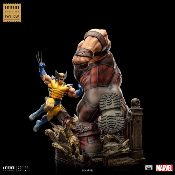 Marvel beeldje 1/10 BDS Art Scale Wolverine vs Juggernaut heo EU Exclusief 30 cm