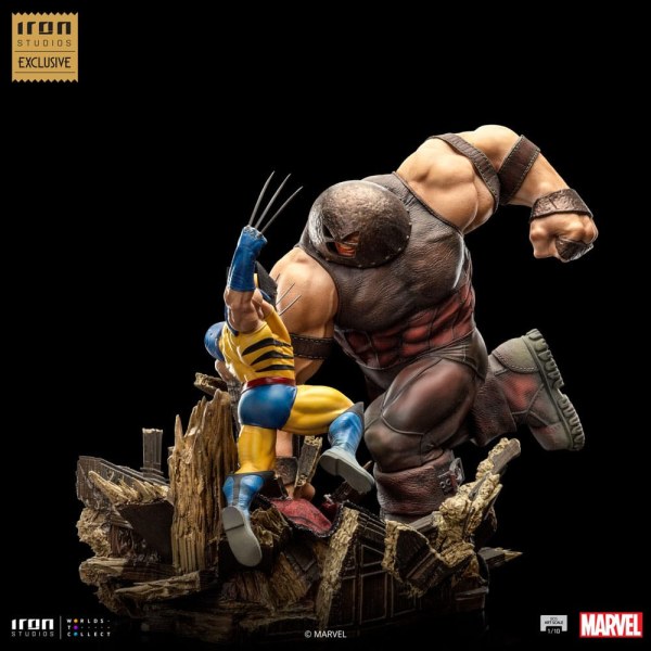 Marvel beeldje 1/10 BDS Art Scale Wolverine vs Juggernaut heo EU Exclusief 30 cm