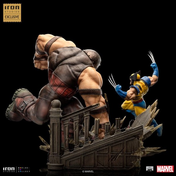 Marvel beeldje 1/10 BDS Art Scale Wolverine vs Juggernaut heo EU Exclusief 30 cm