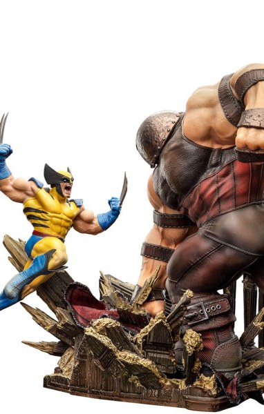 Marvel beeldje 1/10 BDS Art Scale Wolverine vs Juggernaut heo EU Exclusief 30 cm