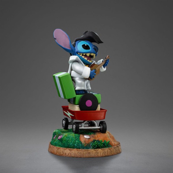 Lilo & Stitch beeldje 1/10 Art Scale Stitch King of Rock 17 cm