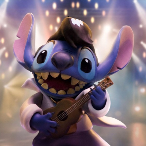 Lilo & Stitch beeldje 1/10 Art Scale Stitch King of Rock 17 cm