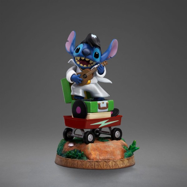 Lilo & Stitch beeldje 1/10 Art Scale Stitch King of Rock 17 cm