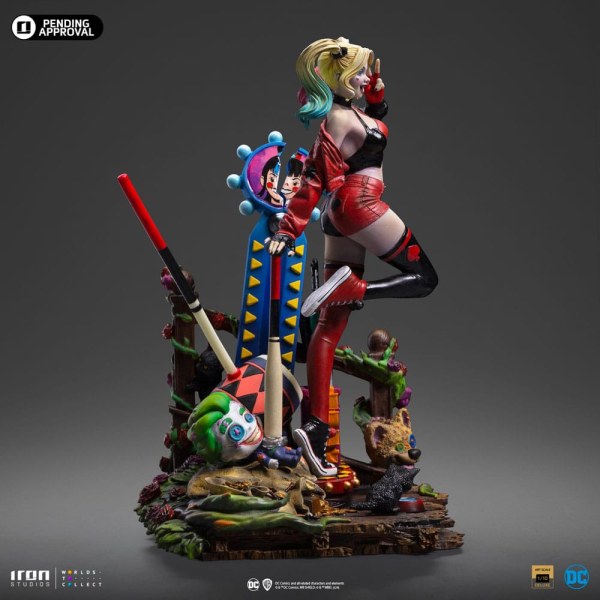 DC Comics beeldje 1/10 Deluxe Art Scale Harley Quinn (Gotham City Sirens) 22 cm