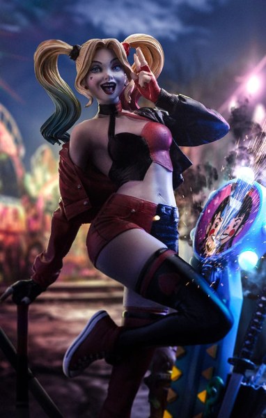 DC Comics beeldje 1/10 Deluxe Art Scale Harley Quinn (Gotham City Sirens) 22 cm