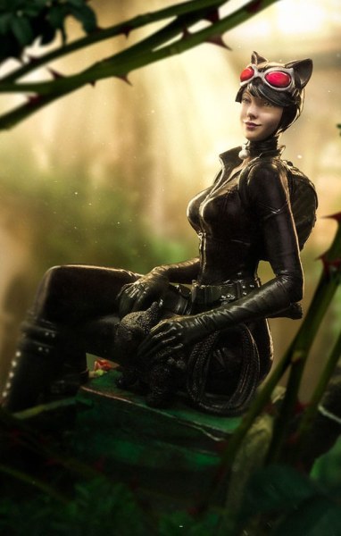 DC Comics beeldje 1/10 Deluxe Art Scale Catwoman (Gotham City Sirens) 21 cm