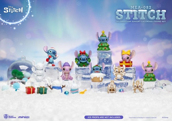 Lilo & Stitch adventskalender Mini Egg Attack Stitch viering Figurenset (Cookie) 10 cm