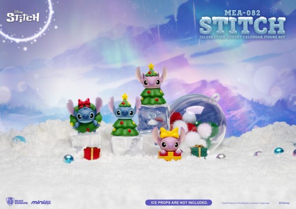 Lilo & Stitch adventskalender Mini Egg Attack Stitch viering Figurenset (Cookie) 10 cm