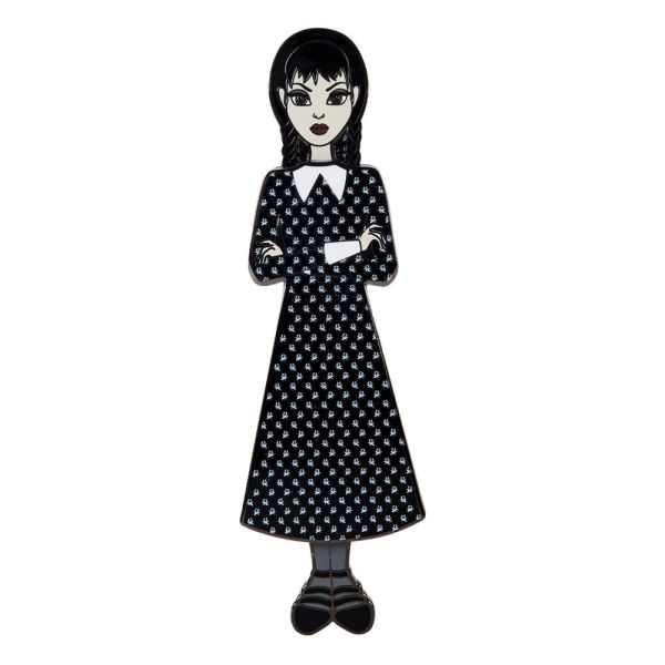 Woensdag door Loungefly Pin set 4 geëmailleerde pins Wednesday Addams Paper Doll 3 cm