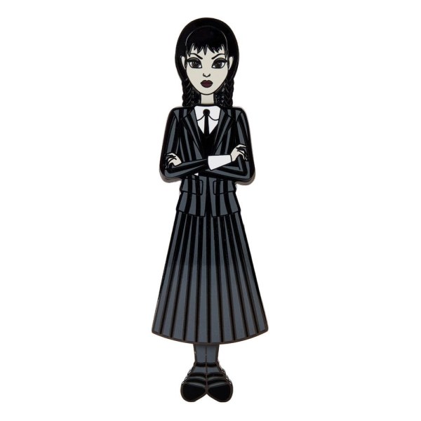 Woensdag door Loungefly Pin set 4 geëmailleerde pins Wednesday Addams Paper Doll 3 cm