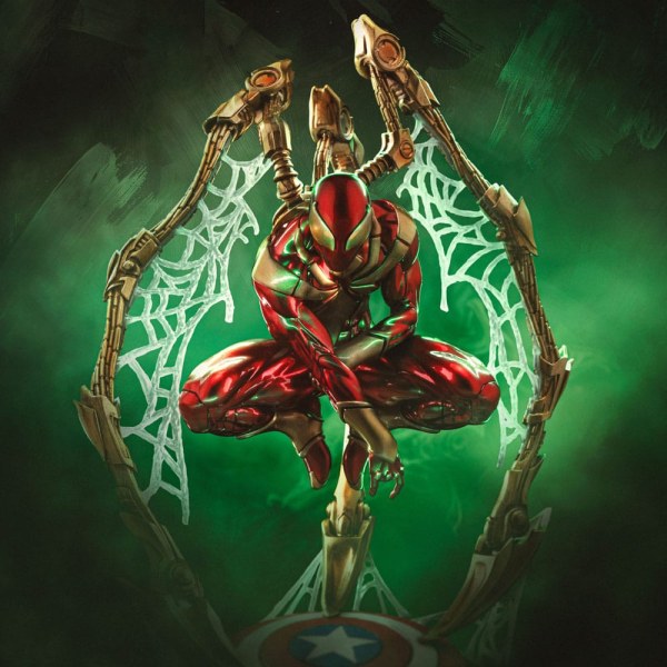 Marvel beeldje Deluxe Art Scale 1/10 Spider-man Iron Armor Comics (CCXP Exclusief 2024) 24 cm