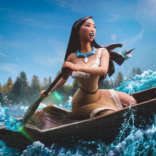 Disney beeldje 1/10 Art Scale Pocahontas 23 cm