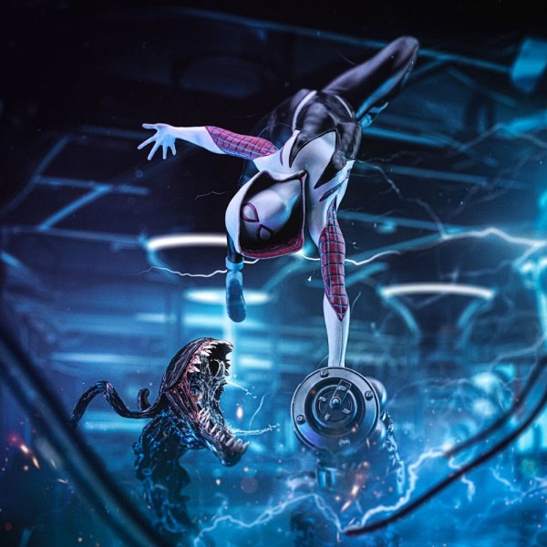 Spider-Man vs Villains beeldje 1/10 Art Scale Ghost Spider Diorama 34 cm