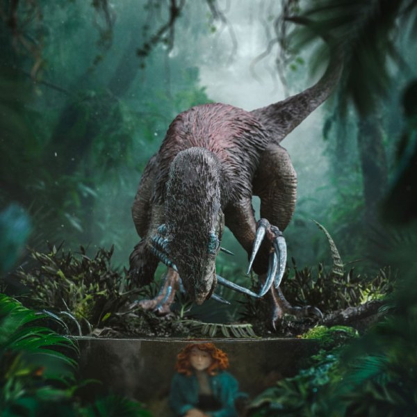 Jurassic World: Dominion beeldje 1/20 Demi Art Scale Therizinosaurus 29 cm