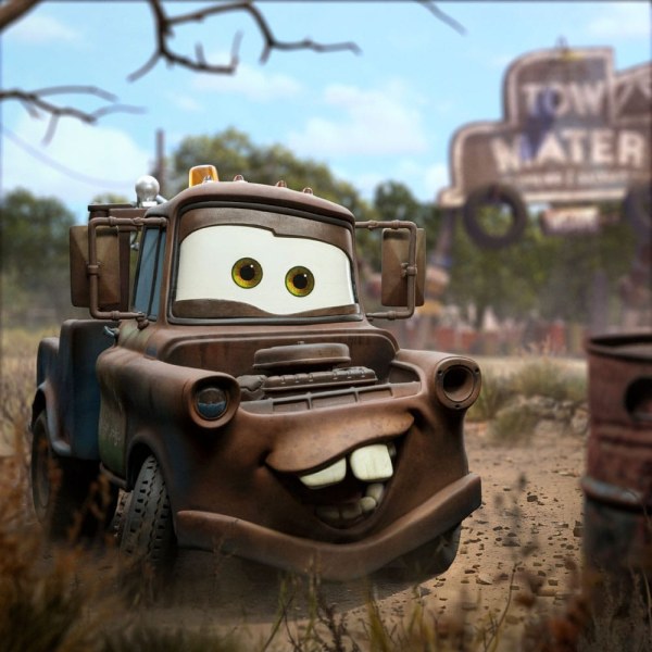 Cars beeldje 1/10 Art Scale Tow Mater 17 cm
