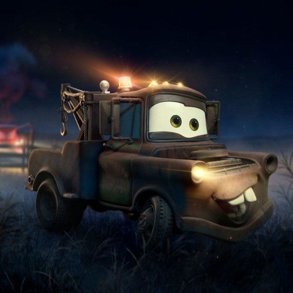 Cars beeldje 1/10 Art Scale Tow Mater 17 cm