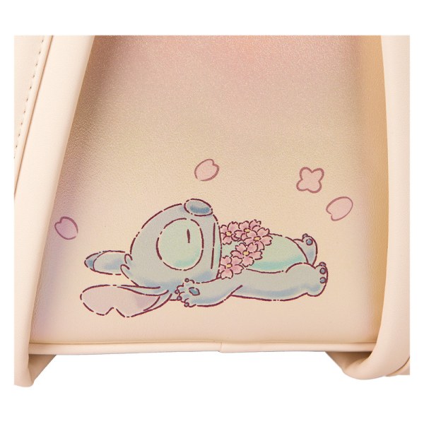 Stitch & Angel Cherry Blossom Heart Mini Rugzak - DISNEY LOUNGEFLY