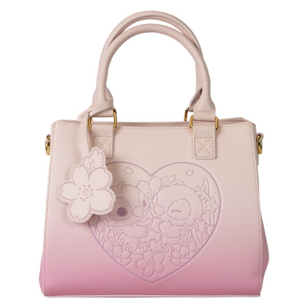 Stitch & Angel Cherry Blossom Hart Schoudedtas - DISNEY LOUNGEFLY