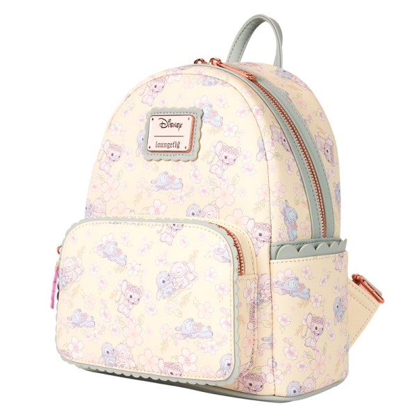 Stitch & Angel Cherry Blossom Mini Rugzak - DISNEY LOUNGEFLY