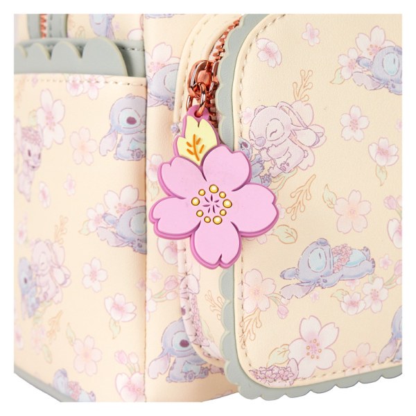 Stitch & Angel Cherry Blossom Mini Rugzak - DISNEY LOUNGEFLY