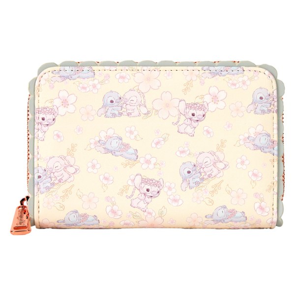 Stitch & Angel Cherry Blossom Portemonnee - DISNEY LOUNGEFLY