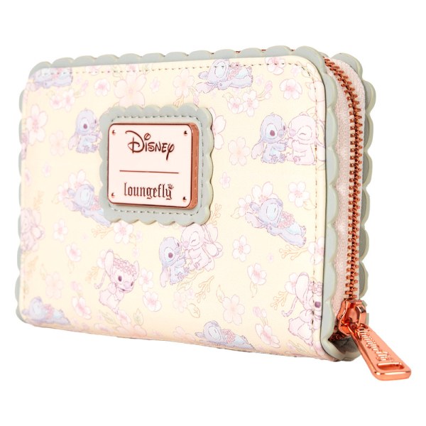 Stitch & Angel Cherry Blossom Portemonnee - DISNEY LOUNGEFLY