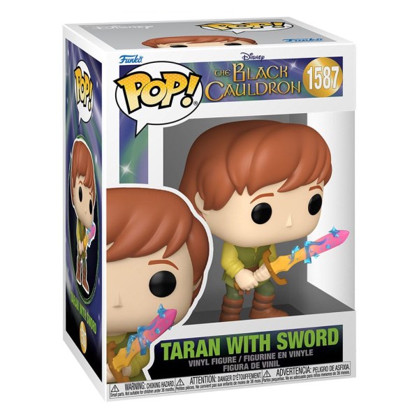 Taran en de magische ketel POP! 1587 Disney vinyl figuur Taran met zwaard 9 cm