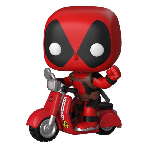 Deadpool POP! 48 Rides Vinyl figuur Deadpool & Scooter 9 cm