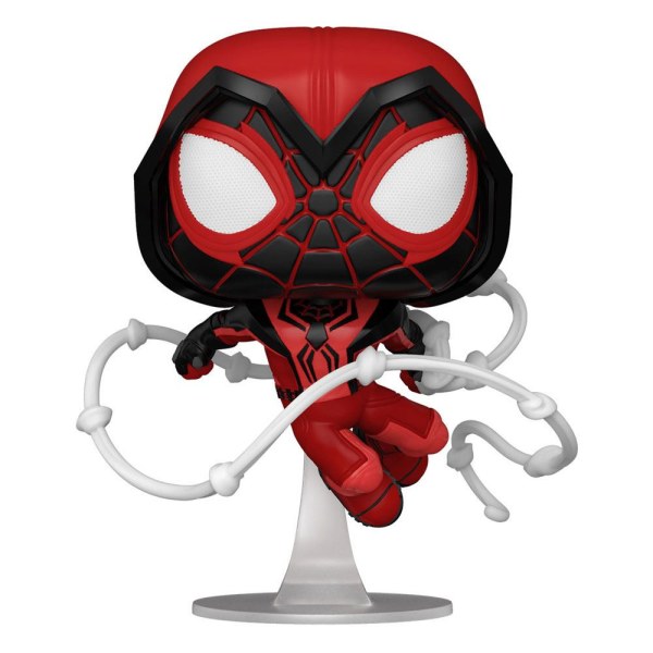 Marvel's Spider-Man POP! 770 Games Vinyl beeldje Miles Morales Rood Pak 9 cm